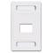 Siemon 2-PORT FLUSH MOUNT UNLOADED, SINGLE GANG MAX SERIES, WHITE MX-FP-S-02-02 - alternate 2